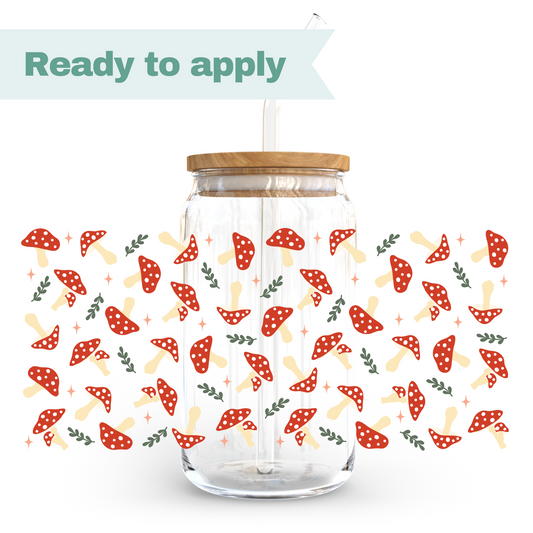 Cute Mushrooms - 16oz UVDTF cup wrap #0158