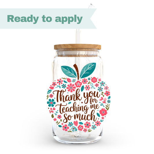 Thank You Teacher - 16oz UVDTF cup wrap #0310