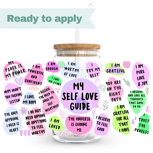 My self love guide - 16oz UVDTF cup wrap #0010