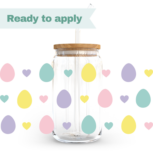 Pastel Easter Eggs - 16oz UVDTF cup wrap #0136