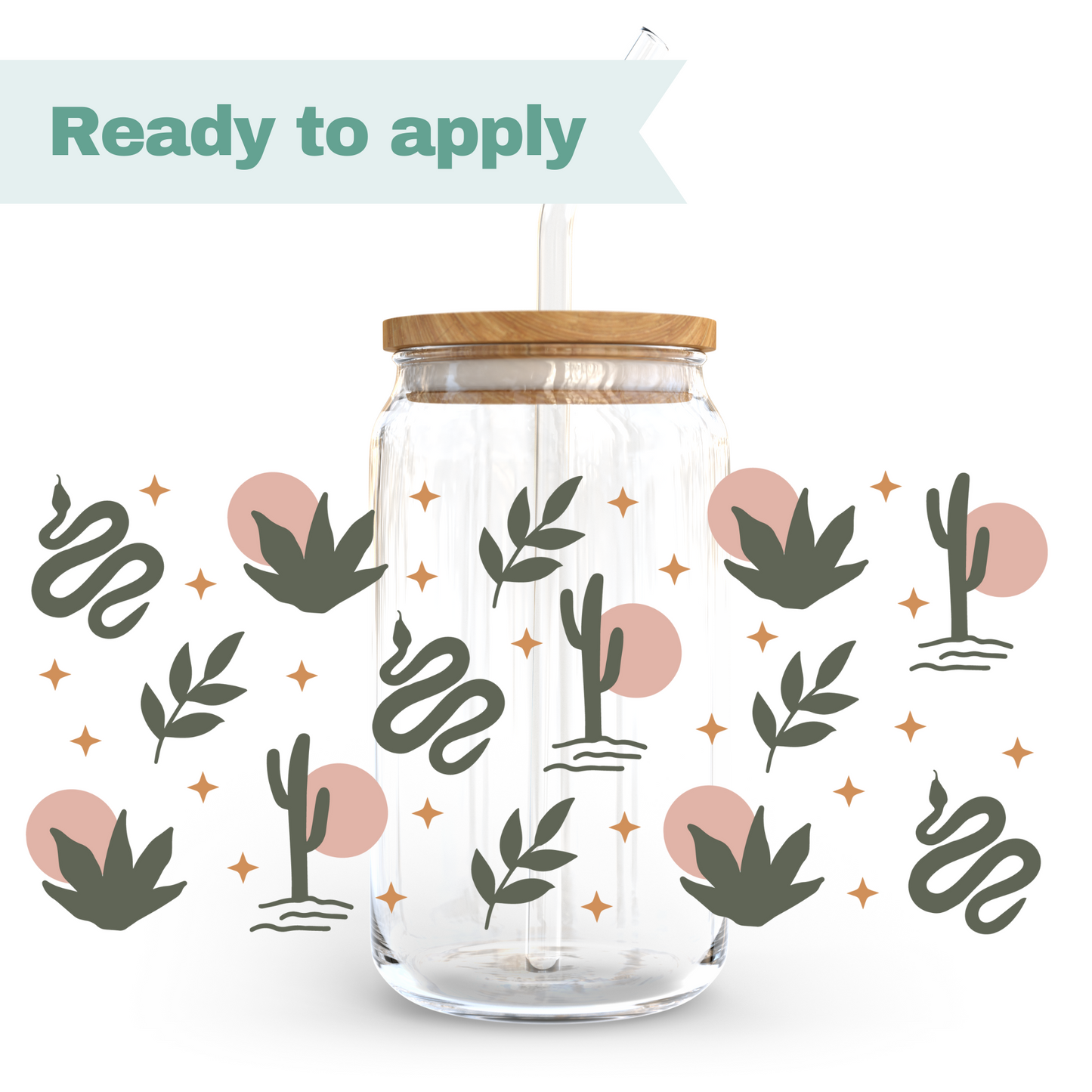 Desert Boho Vibe - 16oz UVDTF cup wrap #0160
