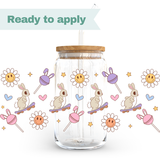 Easter Bunny Faces - 16oz UVDTF cup wrap #0118