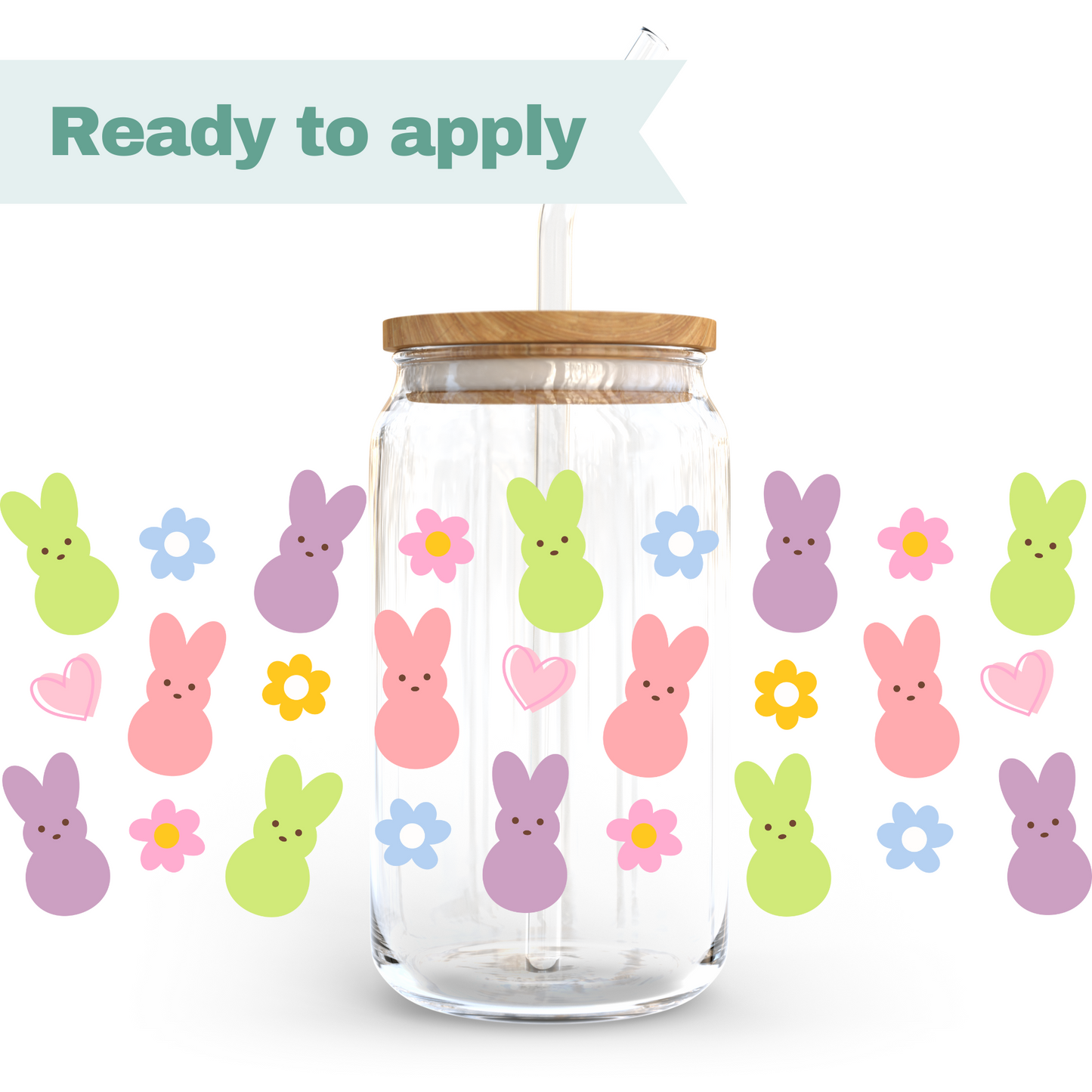 Easter Bunny - 16oz UVDTF cup wrap #0130