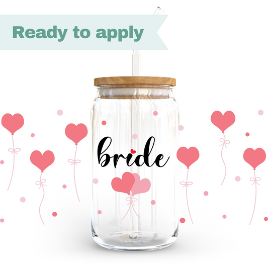 Bride Balloons - 16oz UVDTF cup wrap #0163