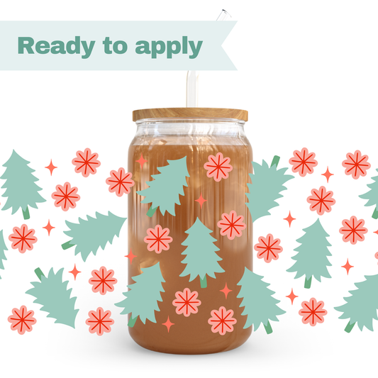 Christmas Trees - 16oz UVDTF cup wrap #0249
