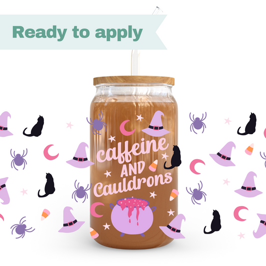 Witchy Caffeine - 16oz UVDTF cup wrap #0208
