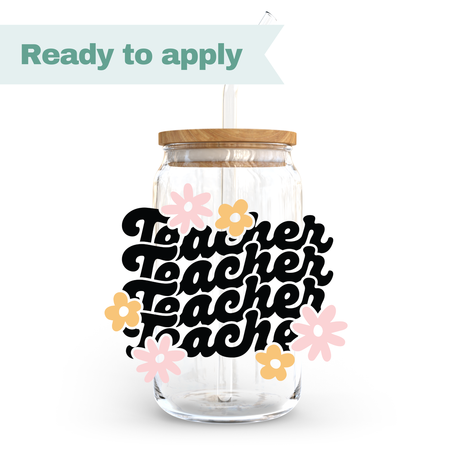 Teacher - 16oz UVDTF cup wrap #0313