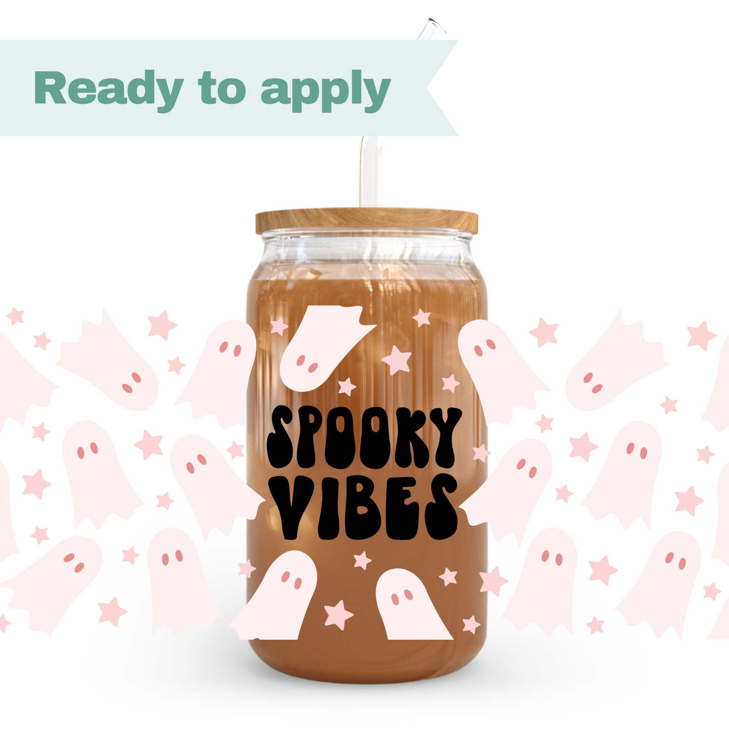 Spooky Vibes - 16oz UVDTF cup wrap #0206