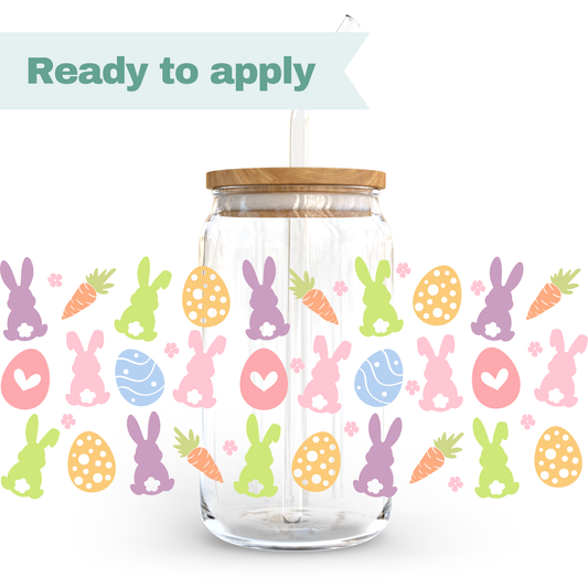 Easter Bunny Garden - 16oz UVDTF cup wrap #0121