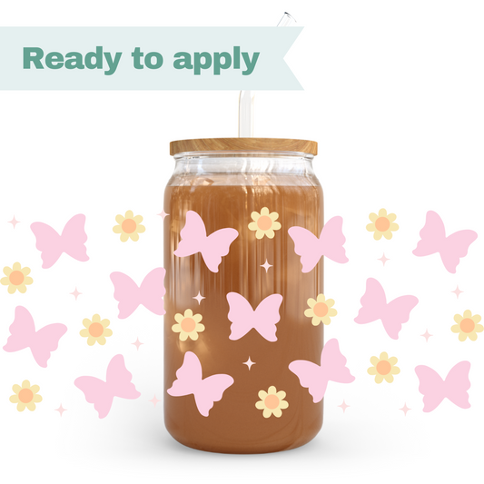Boho Butterfly - 16oz UVDTF cup wrap #0191