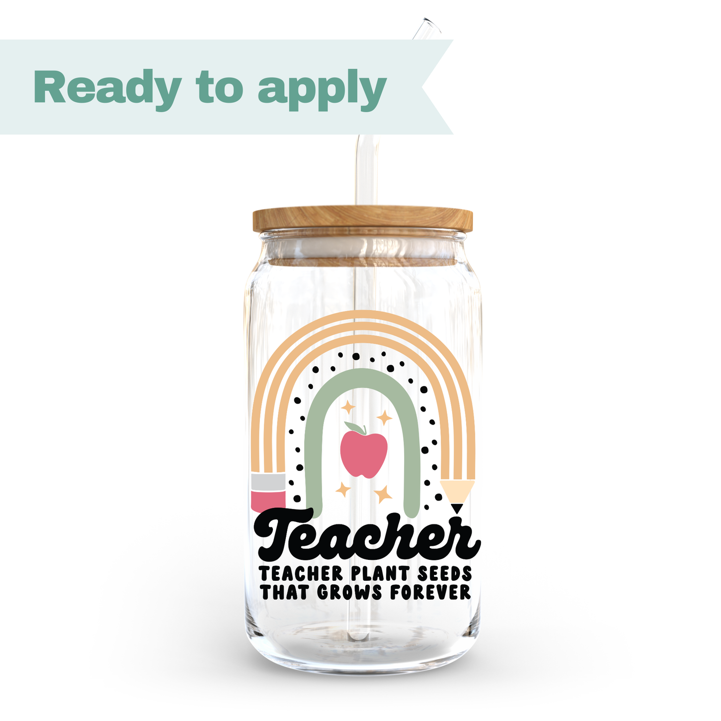 Teacher - 16oz UVDTF cup wrap #0307