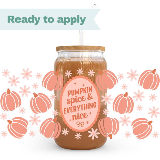 Pumpkin Spice - 16oz UVDTF cup wrap #0222
