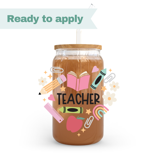 Teacher - 16oz UVDTF cup wrap #0302