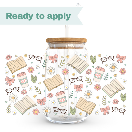 Book Lover - 16oz UVDTF cup wrap #0179