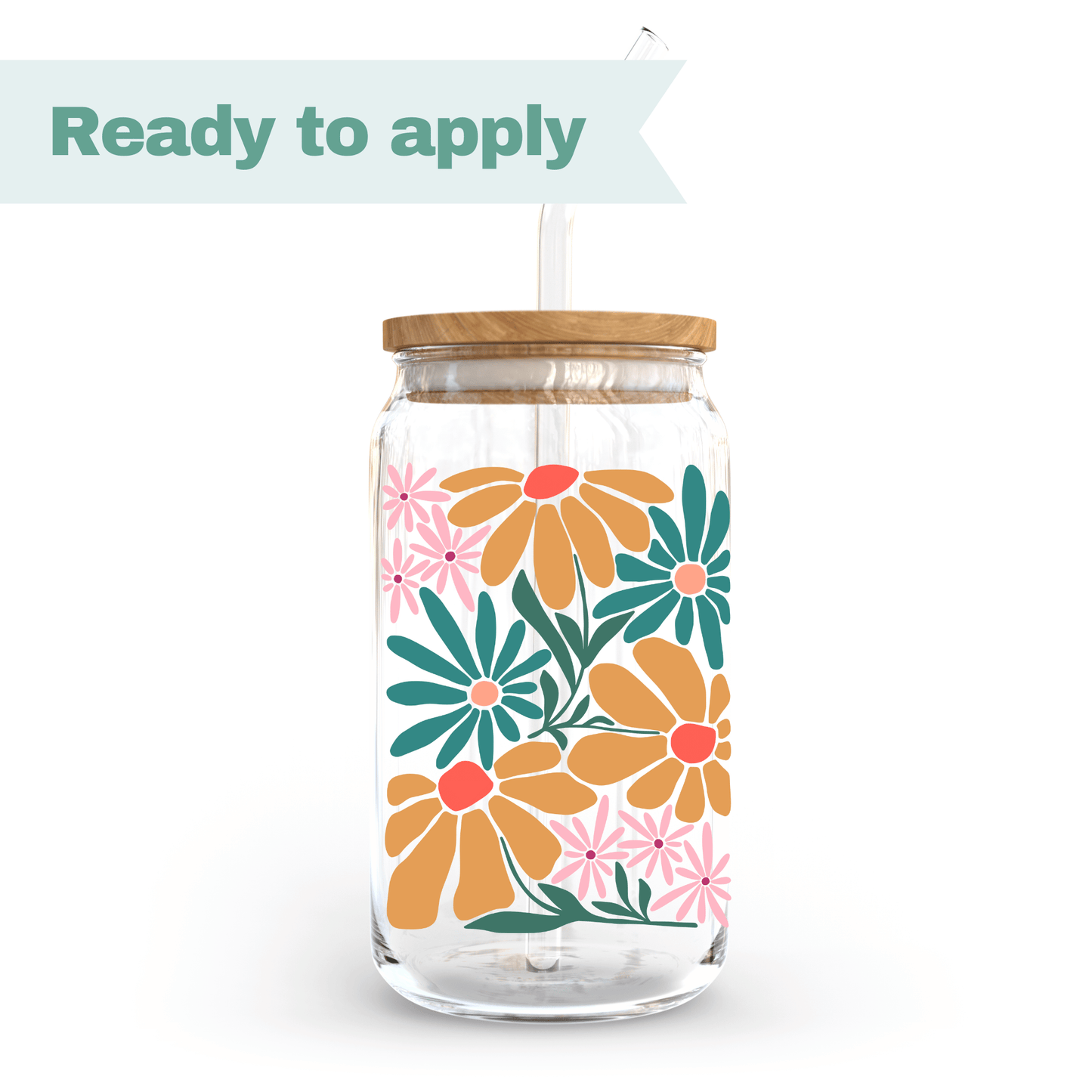 Daisy mix - 16oz UVDTF cup wrap #0101