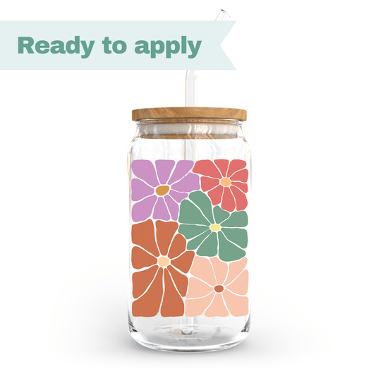 Floral Garden - 16oz UVDTF cup wrap #0099