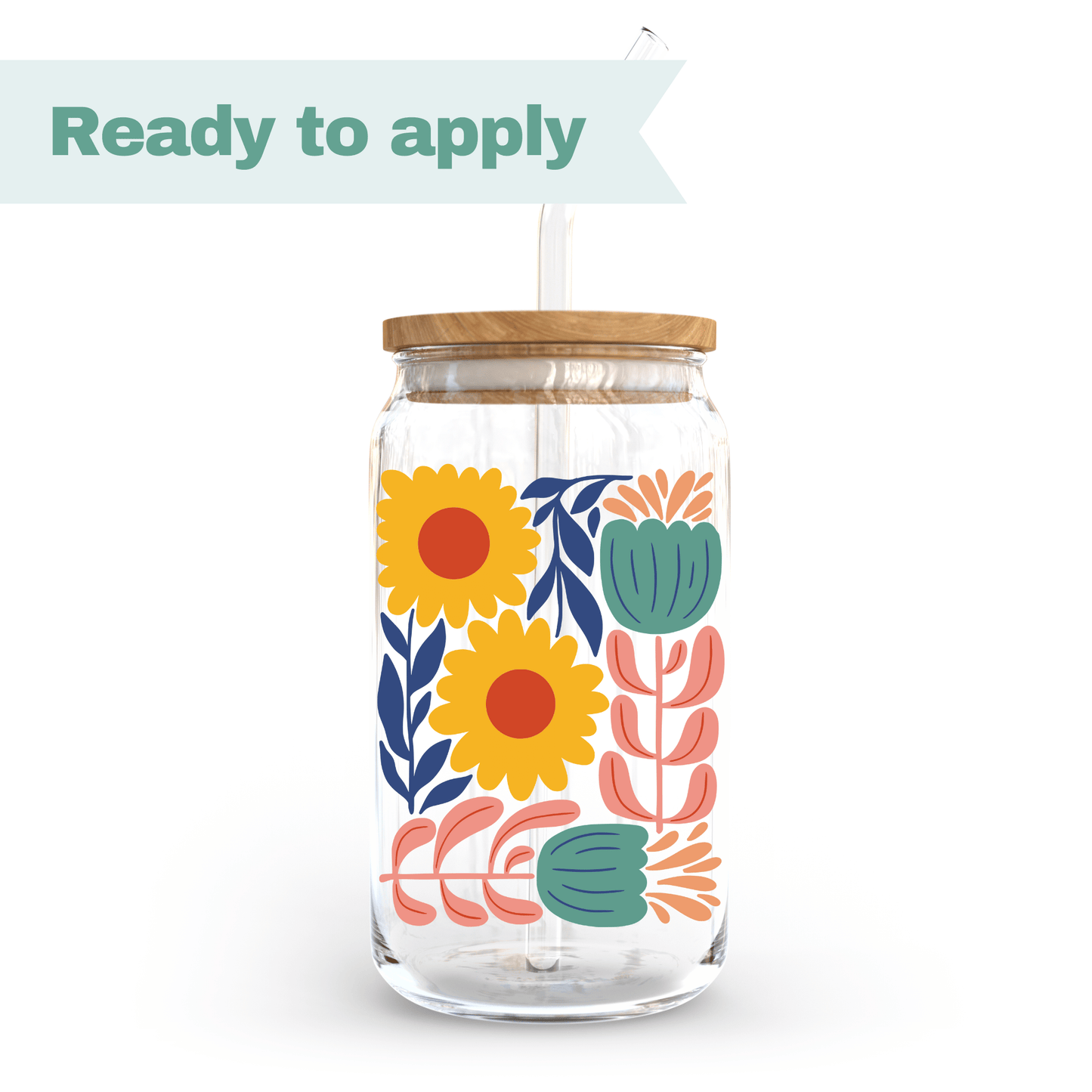 Sunflower Garden - 16oz UVDTF cup wrap #0093