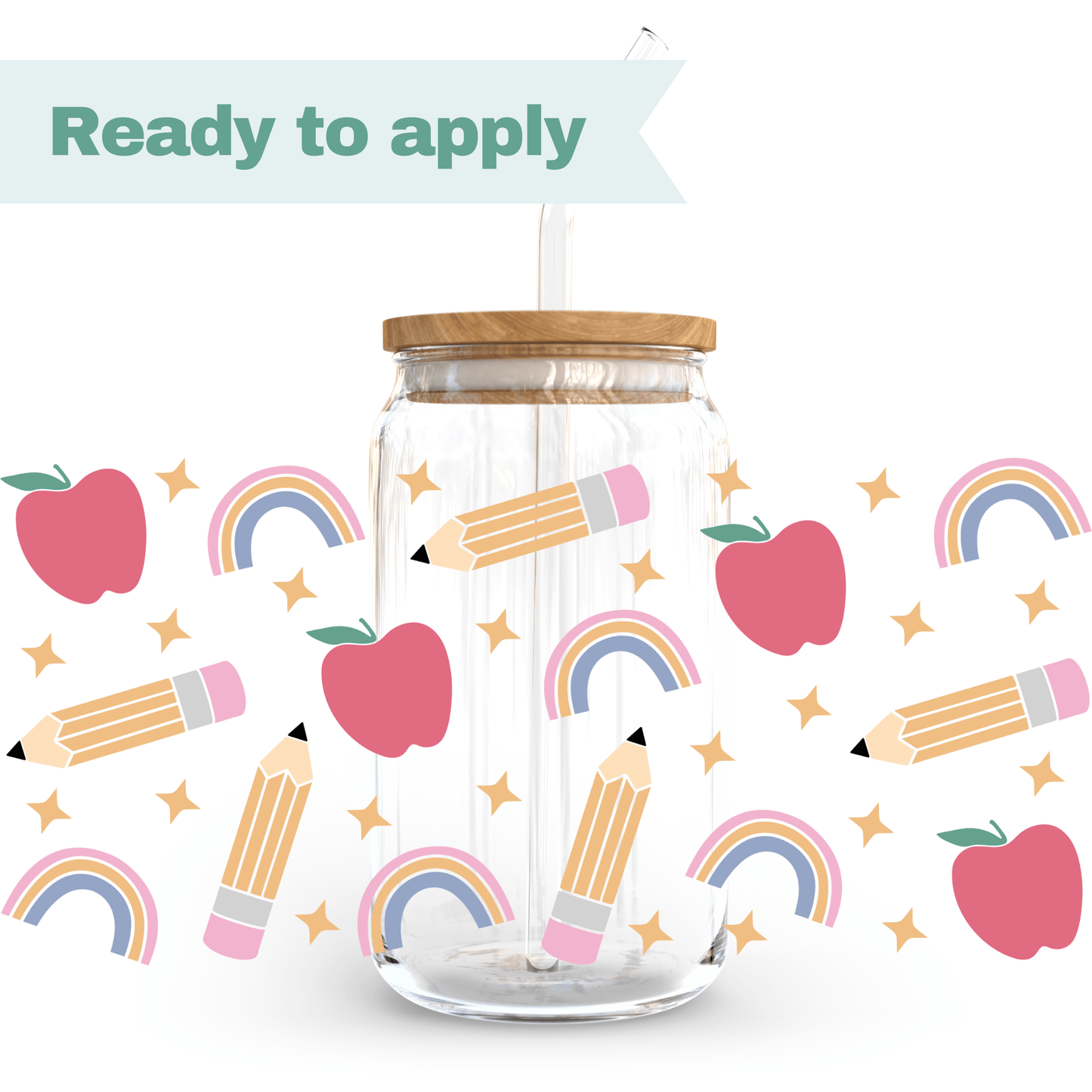 Teacher's life - 16oz UVDTF cup wrap #0076