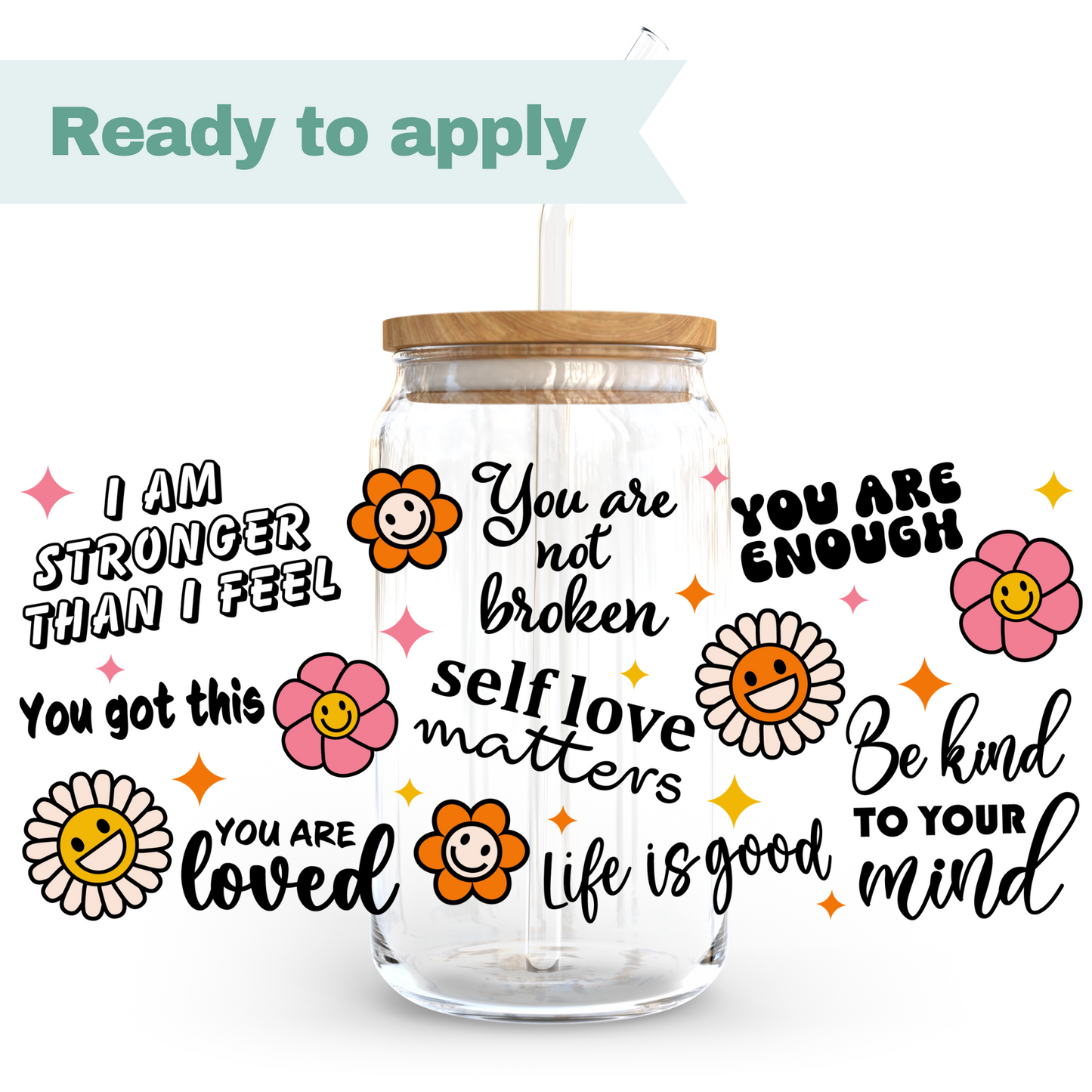 Self Love - 16oz UVDTF cup wrap #0177