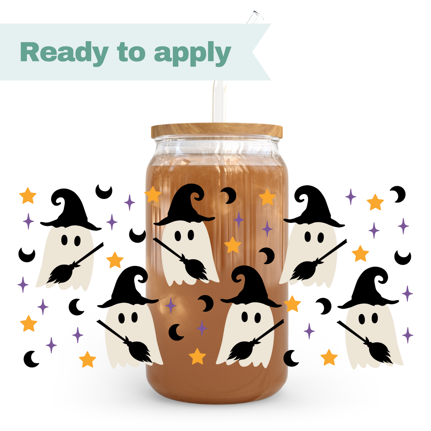 Flying Ghosts - 16oz UVDTF cup wrap #0219