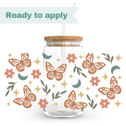 Boho Butterfly - 16oz UVDTF cup wrap #0065