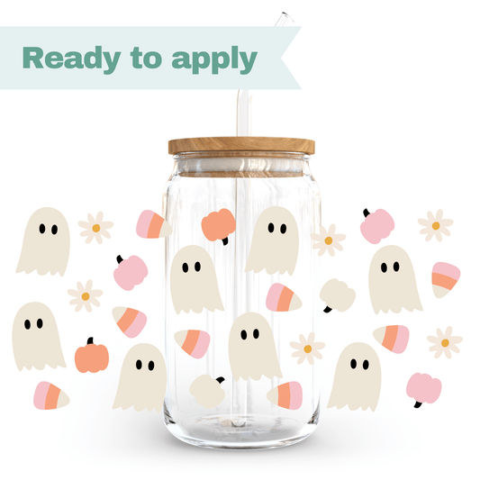 Spooky Cute Ghosts - 16oz UVDTF cup wrap #0088