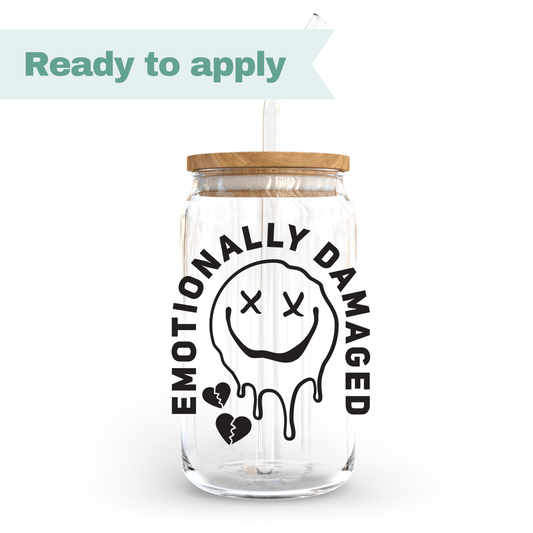 Emotionally Damaged - 16oz UVDTF cup wrap #0091