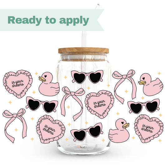 Girly Love - 16oz UVDTF cup wrap #0042