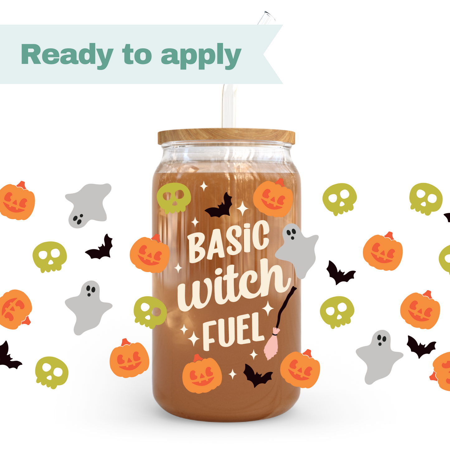 Halloween Witch Fuel - 16oz UVDTF cup wrap #0216