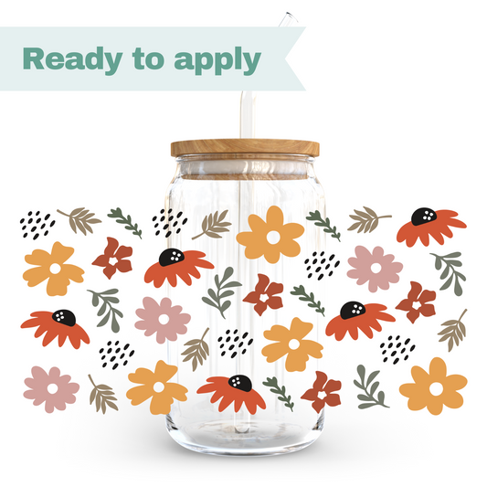 Wildflower Garden - 16oz UVDTF cup wrap #0156